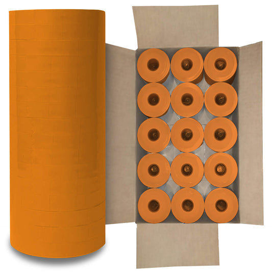 1 Case of Orange Label for Monarch Pricing Labeler 1110, 1105, 1107 (15 Sleeves)