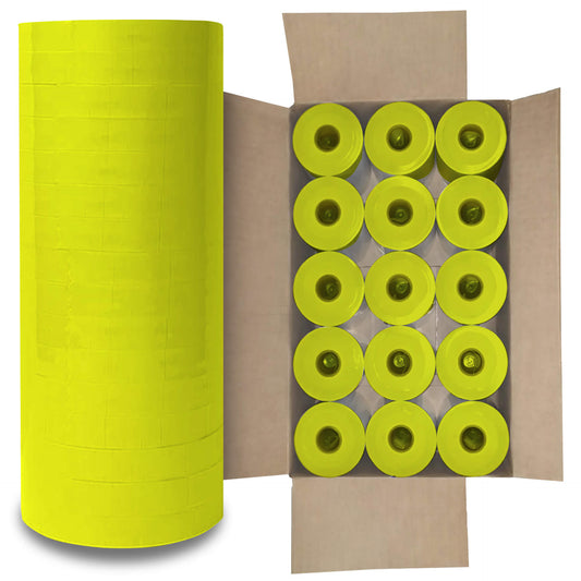 1 Case of Yellow Label for Monarch Pricing Labeler 1110, 1105, 1107 (15 Sleeves)
