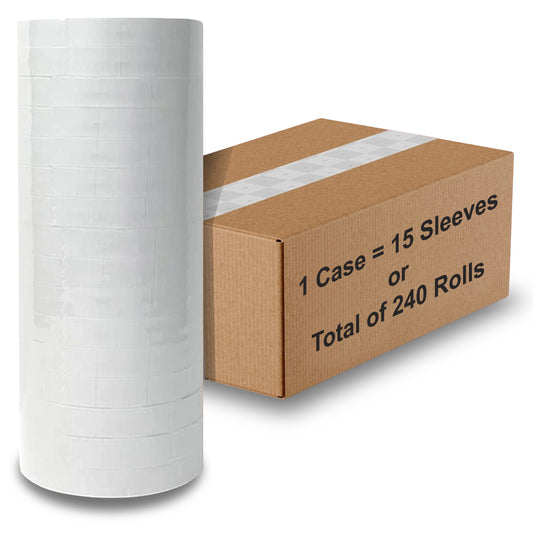 1 Case of White Label for Monarch Pricing Labeler 1110, 1105, 1107 (15 Sleeves)